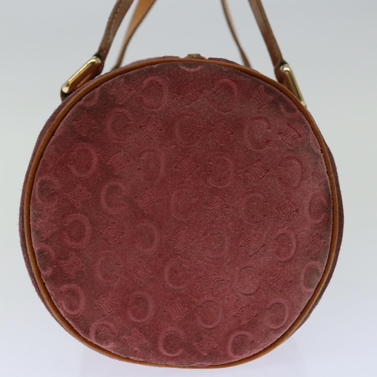 CELINE C Macadam Canvas Hand Bag Pink  67680