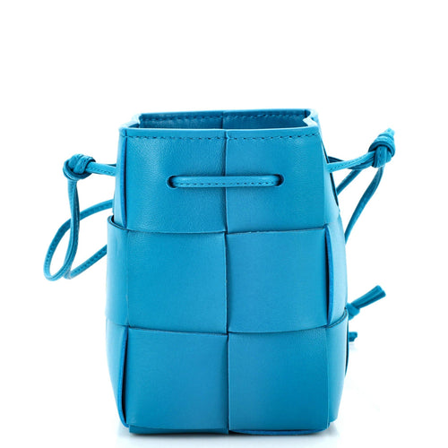 Bottega Veneta Cassette Bucket Bag Maxi Intrecciato Leather Mini