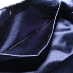 FENDI Zucchino Canvas Mamma Baguette Hand Bag Navy67746