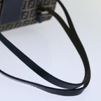 FENDI Zucchino Canvas Mamma Baguette Hand Bag Navy67746