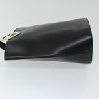 CELINE Shoulder Bag Leather Black  67807