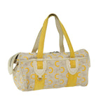 CELINE C Macadam Canvas Tote Bag Beige Auth 67827