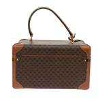 CELINE Macadam Canvas Vany Case Hand Bag PVC Brown  67848A