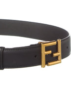 FENDI FF Motif Leather Belt