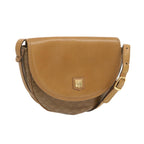 CELINE Macadam Canvas Shoulder Bag Beige  67872