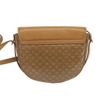 CELINE Macadam Canvas Shoulder Bag Beige  67872