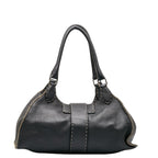 Fendi Selleria Handbags Black Leather Ladies Fendi