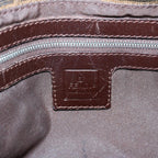 FENDI Zucca Canvas Mamma Baguette Shoulder Bag Black Brown67991