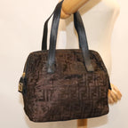 FENDI Zucca Canvas Hand Bag Black67993
