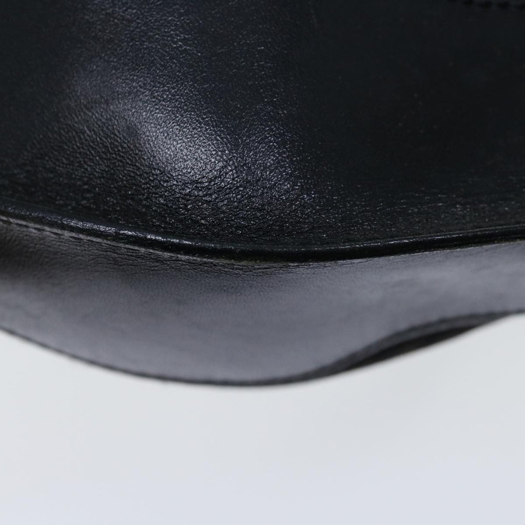 FENDI Zucchino Canvas Shoulder Bag Black67994