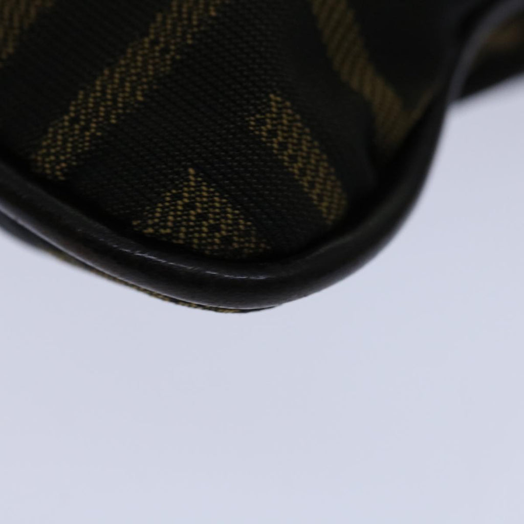 FENDI Zucca Canvas Shoulder Bag Black Brown67995