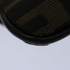 FENDI Zucca Canvas Shoulder Bag Black Brown67995