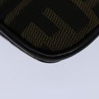 FENDI Zucca Canvas Shoulder Bag Black Brown67995