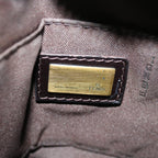 FENDI Zucca Canvas Shoulder Bag Black Brown67995