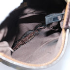 FENDI Zucca Canvas Shoulder Bag Black Brown67995