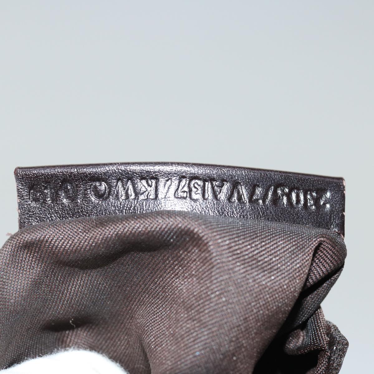 FENDI Zucca Canvas Shoulder Bag Black Brown67995