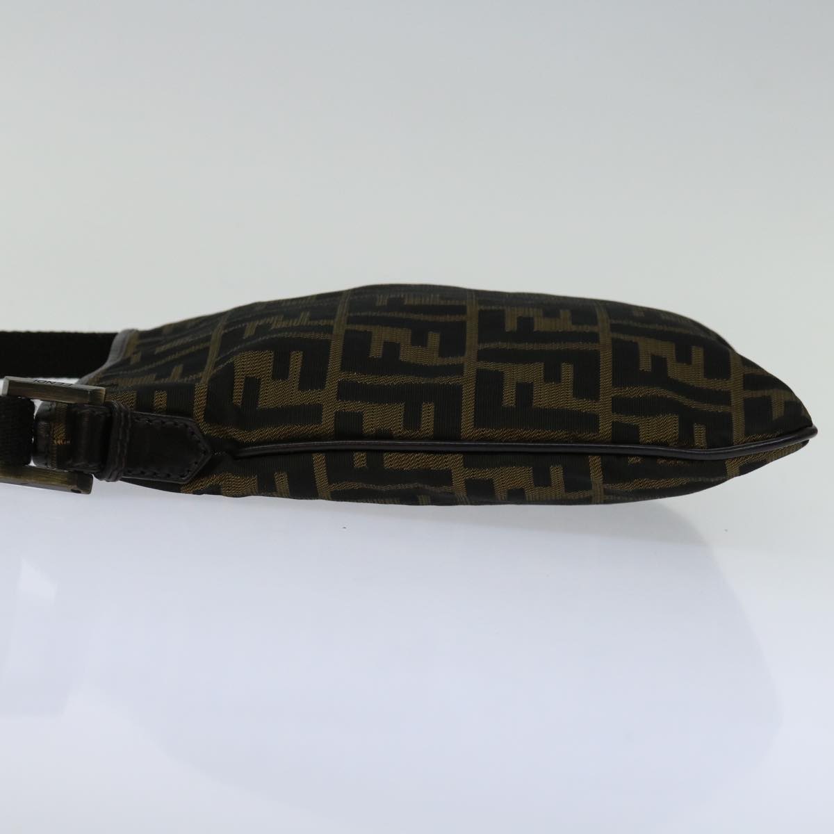 FENDI Zucca Canvas Shoulder Bag Black Brown67995