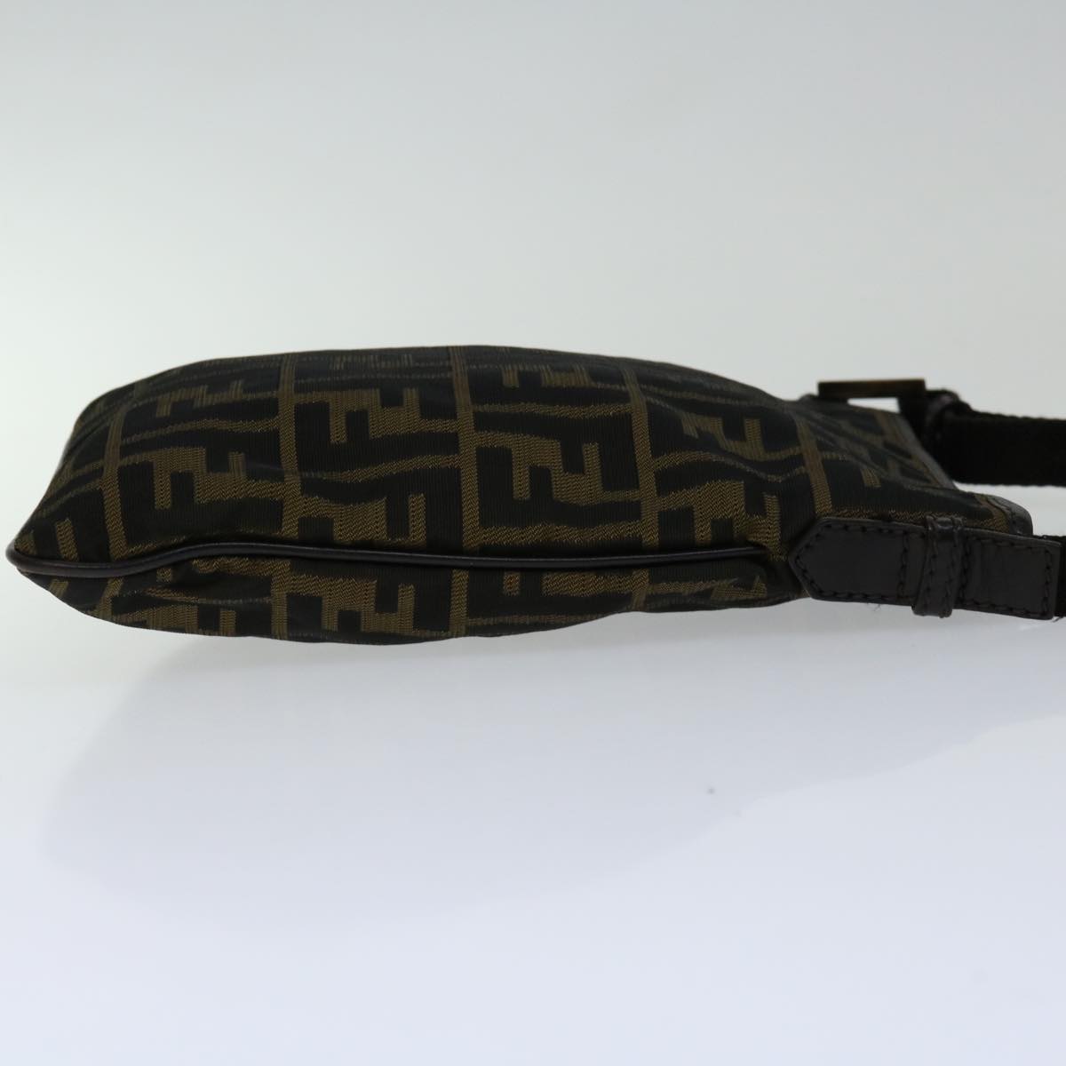 FENDI Zucca Canvas Shoulder Bag Black Brown67995