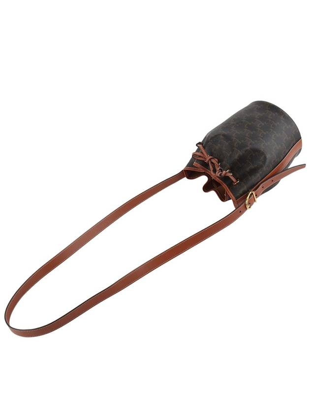 CELINE 191142BZJ Triomphe Drawstring Bucket Bag Small 34311Y