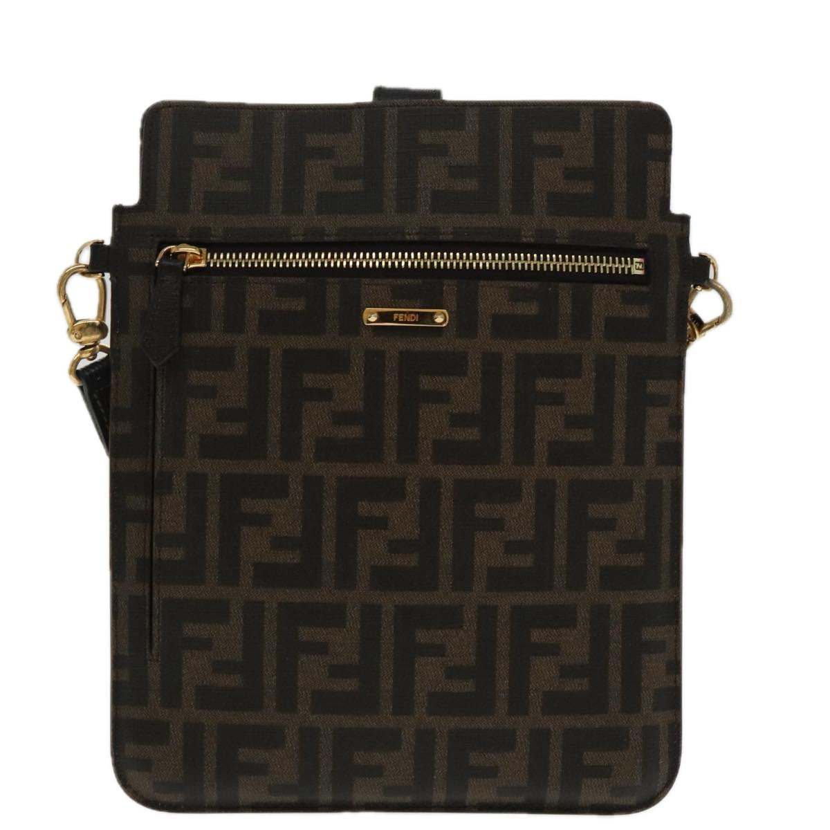 Fendi Zucca  Canvas Shoulder Bag ()