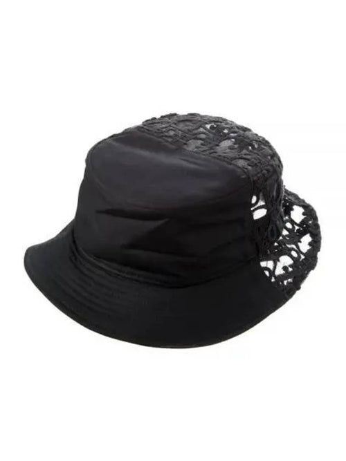 Oblique Matrame Bucket Hat Black Dior