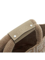 Fendi FF Cashmere Shopping Bag Beige