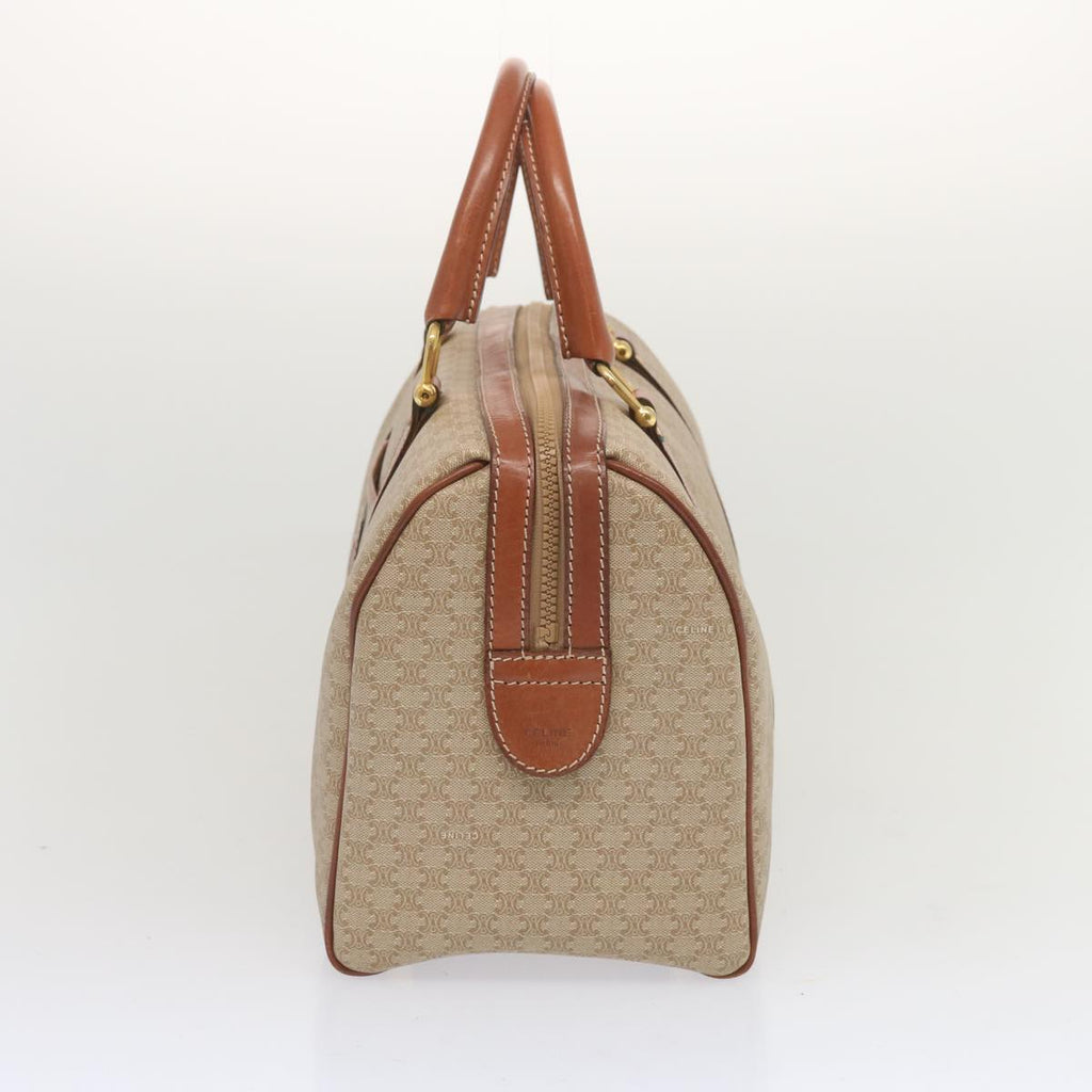 CELINE Macadam Canvas Boston Bag Beige  68007