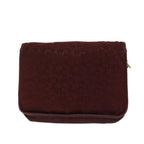 CELINE C Macadam Canvas Shoulder Bag Red Auth 68012
