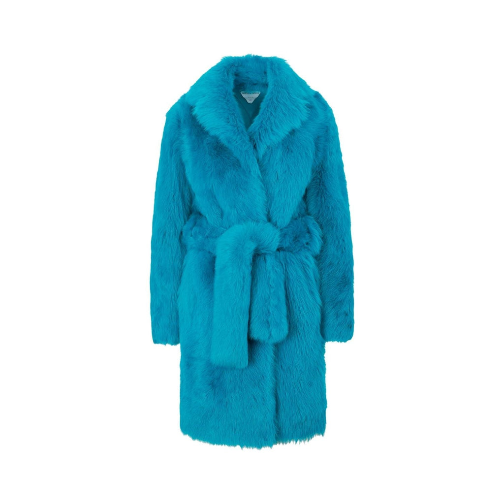 BOTTEGA VENETA Lamb Fur Jacket with Removable Belt for Women