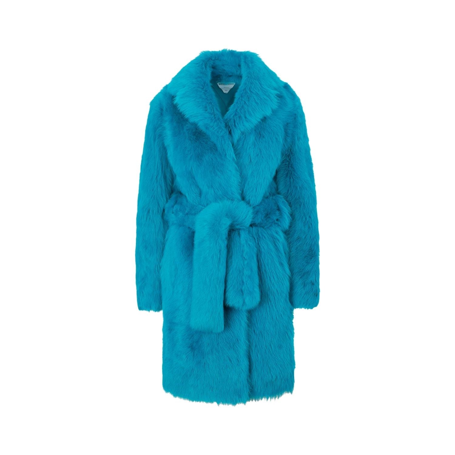 BOTTEGA VENETA Lamb Fur Jacket with Removable Belt for Women