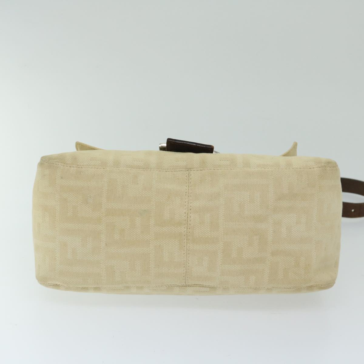 FENDI Zucca Canvas Mamma Baguette Shoulder Bag Beige68065