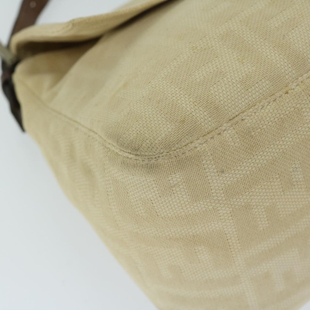 FENDI Zucca Canvas Mamma Baguette Shoulder Bag Beige68065