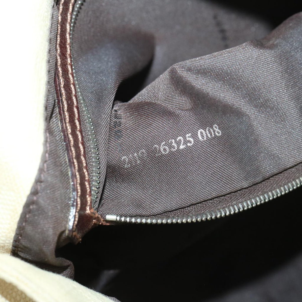 FENDI Zucca Canvas Mamma Baguette Shoulder Bag Beige68065