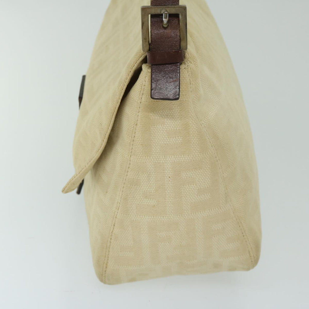 FENDI Zucca Canvas Mamma Baguette Shoulder Bag Beige68065