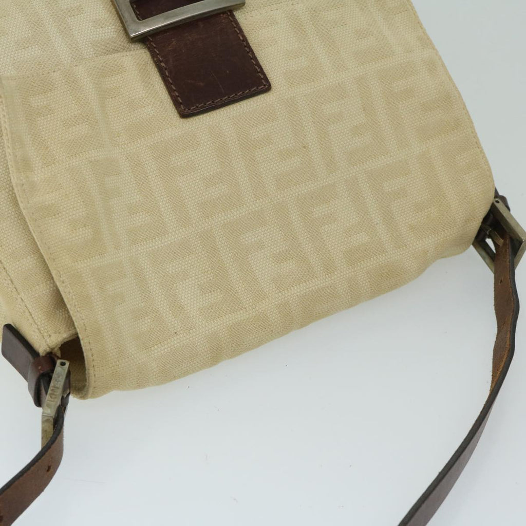 FENDI Zucca Canvas Mamma Baguette Shoulder Bag Beige68065