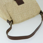 FENDI Zucca Canvas Mamma Baguette Shoulder Bag Beige68065