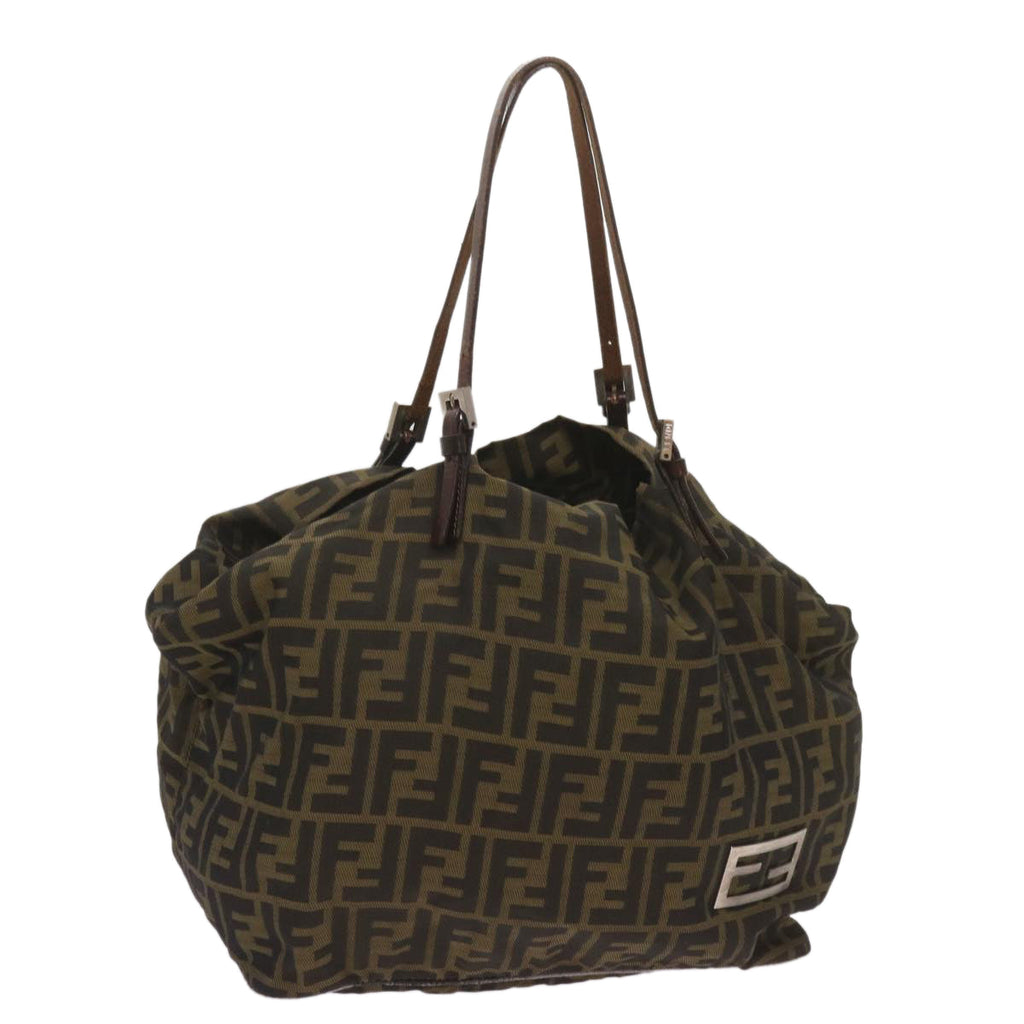 FENDI Zucca Canvas Tote Bag Black Brown68068