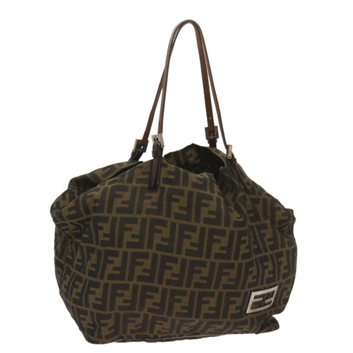 FENDI Zucca Canvas Tote Bag Black Brown68068