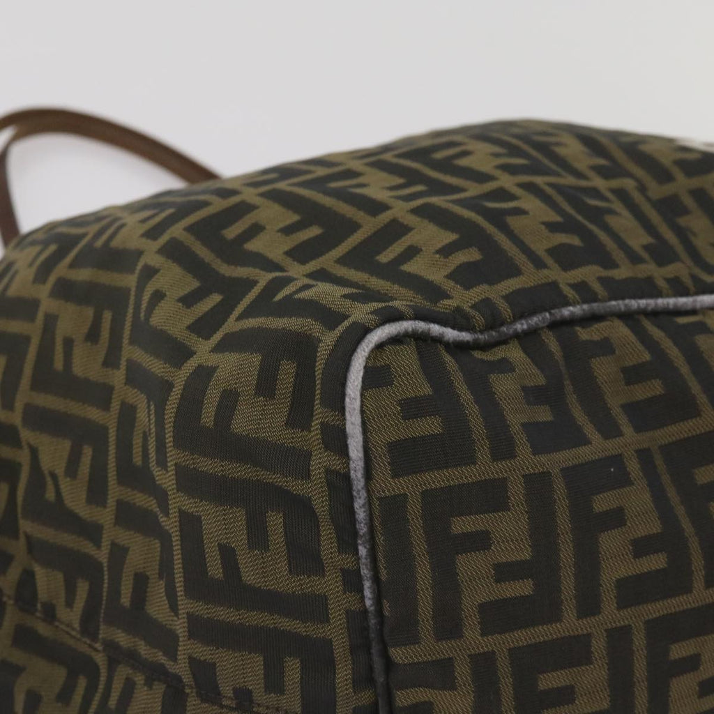 FENDI Zucca Canvas Tote Bag Black Brown68068