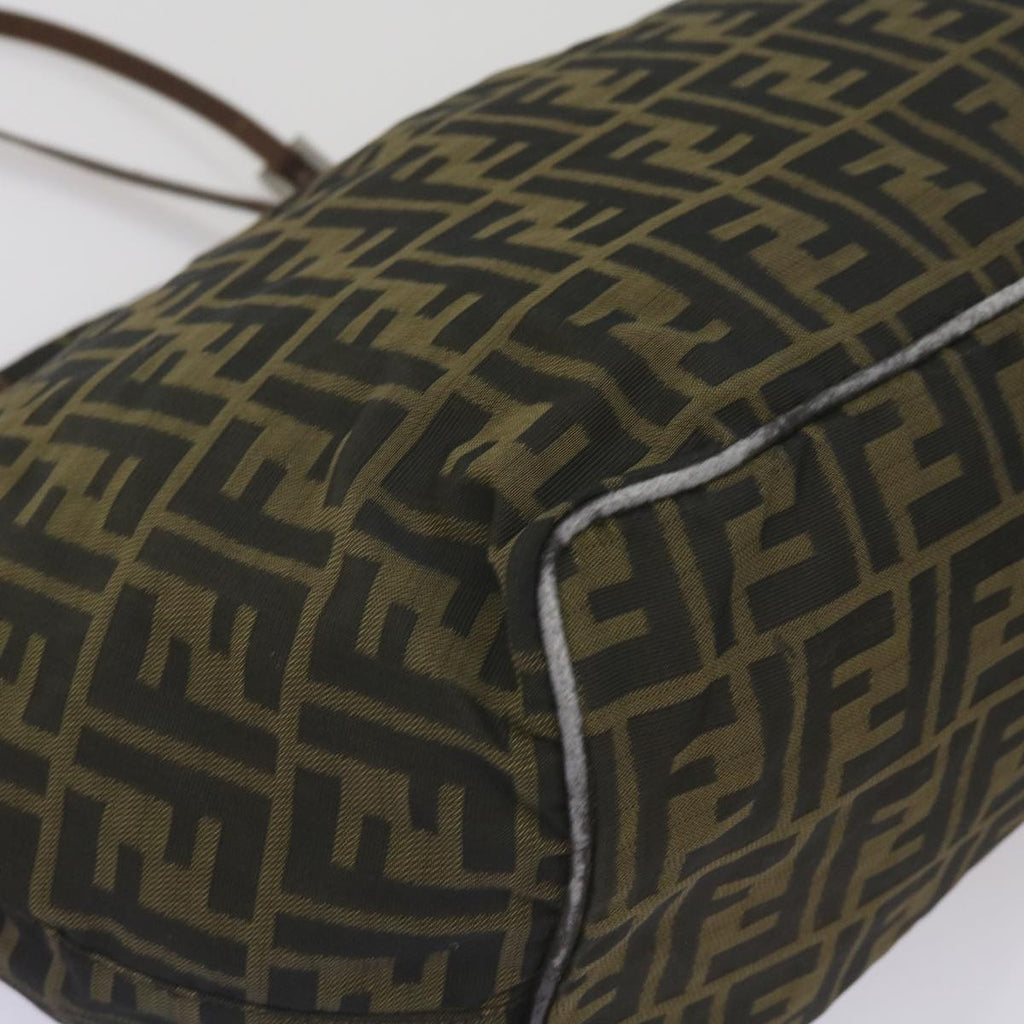 FENDI Zucca Canvas Tote Bag Black Brown68068