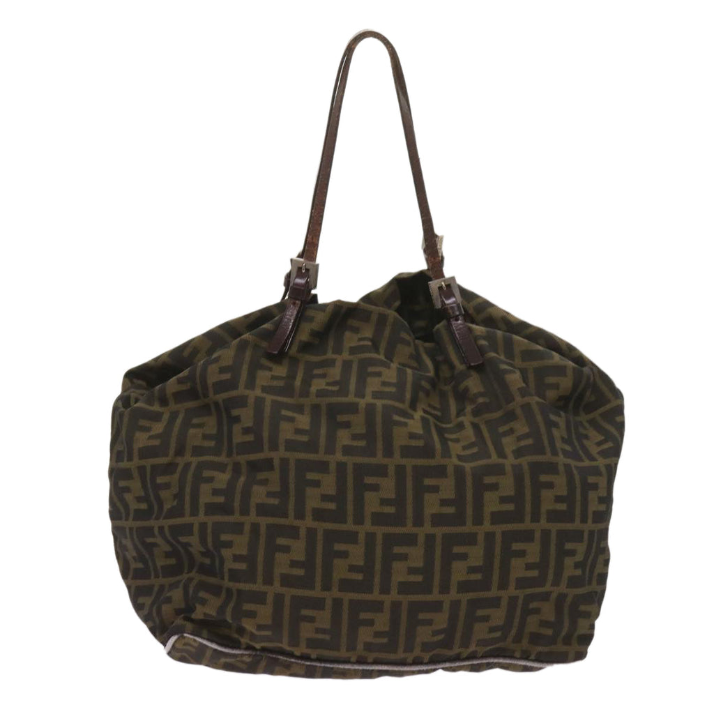 FENDI Zucca Canvas Tote Bag Black Brown68068
