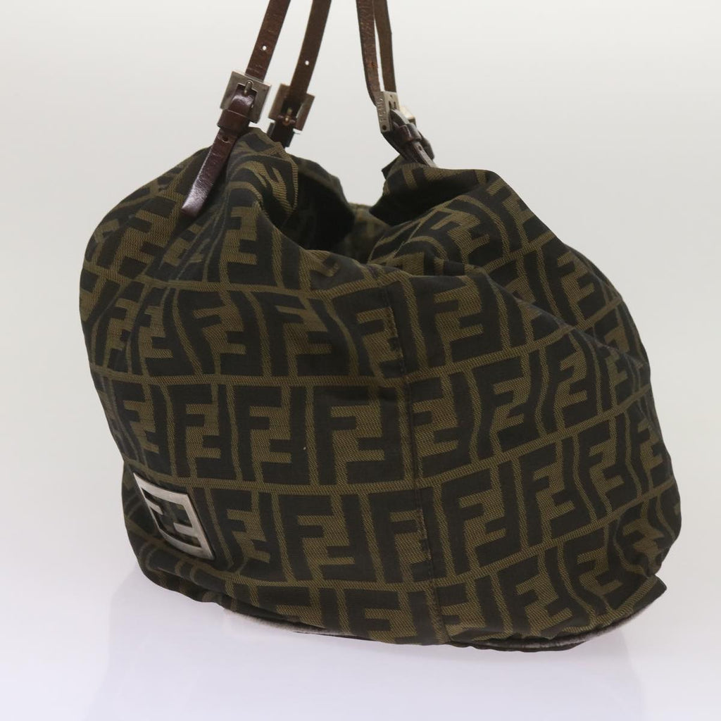 FENDI Zucca Canvas Tote Bag Black Brown68068