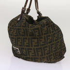 FENDI Zucca Canvas Tote Bag Black Brown68068