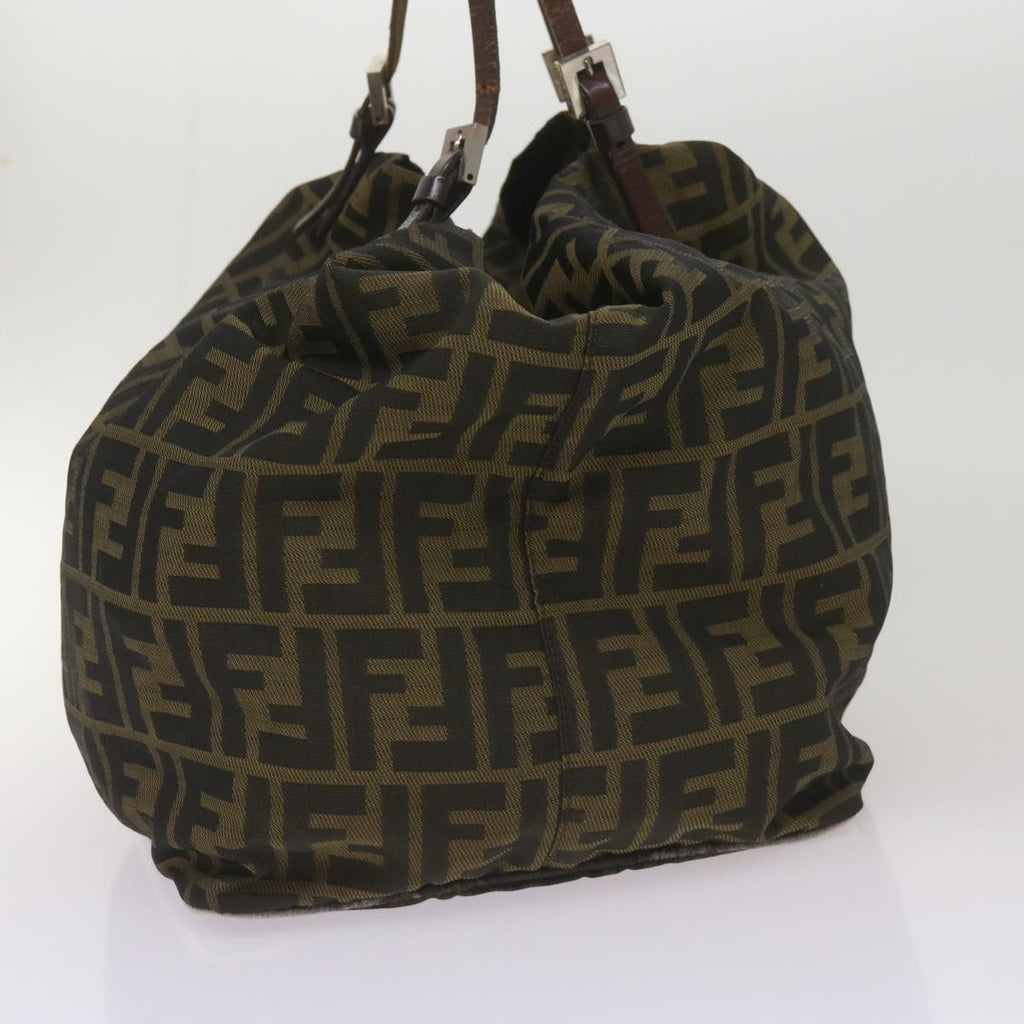 FENDI Zucca Canvas Tote Bag Black Brown68068