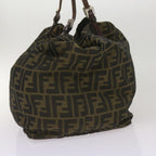 FENDI Zucca Canvas Tote Bag Black Brown68068