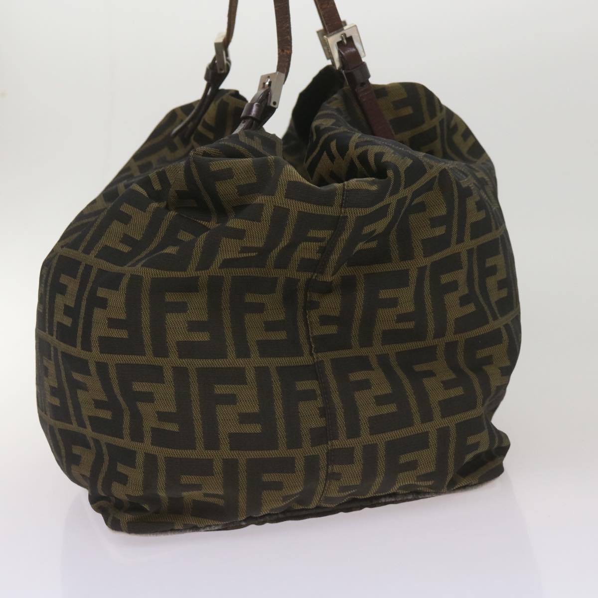 FENDI Zucca Canvas Tote Bag Black Brown68068