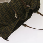 FENDI Zucca Canvas Tote Bag Black Brown68068