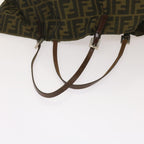 FENDI Zucca Canvas Tote Bag Black Brown68068