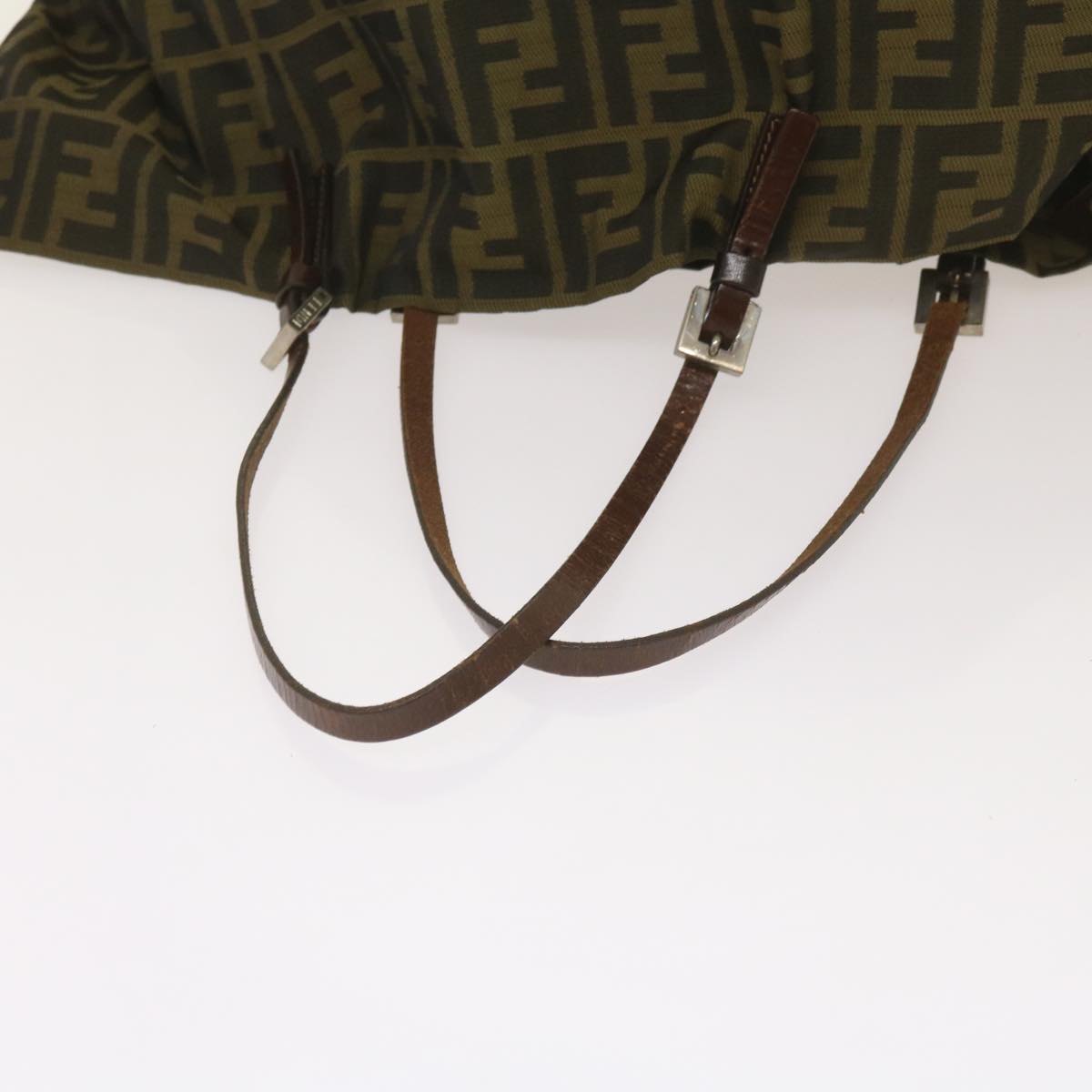 FENDI Zucca Canvas Tote Bag Black Brown68068
