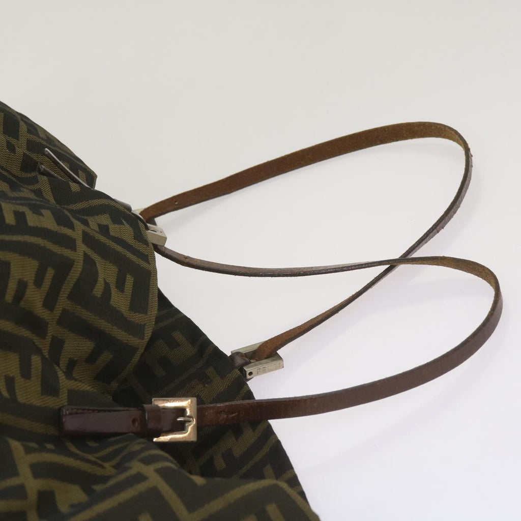 FENDI Zucca Canvas Tote Bag Black Brown68068